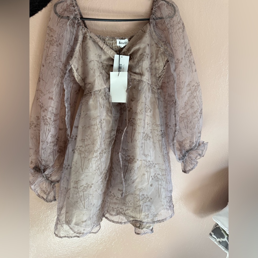 &Merci Floral Sheer Women's dress